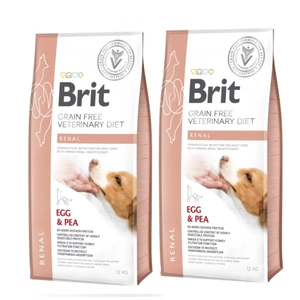 Brit gf veterinární diety pro psy Renal 2x12kg