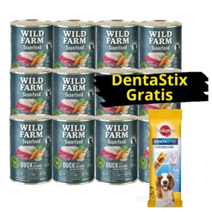 Wild Farm Superfood Duck 12x400 g bezobilné krmivo pro psy