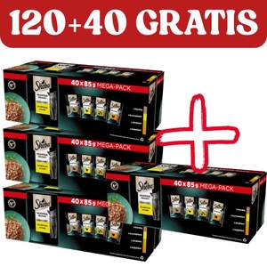 Sheba Delicacy Poultry Jelly flavours - vlhké krmivo pro kočky 120x85g + 40x85 GRATIS