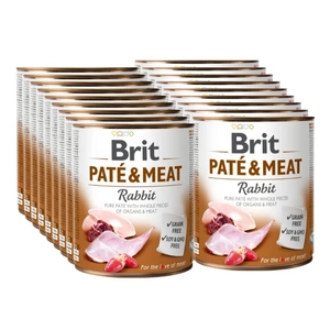 BRIT PATE & MEAT RABBIT 24x800g