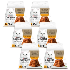 GOURMET Revelations Delikátní kousky v želé s kuřecím masem 6x(2x57g)