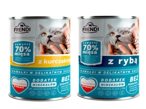 Frendi kousky v jemné omáčce Smíšené příchutě 12x800g SLEVA 3%