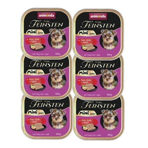 ANIMONDA Vom Feinsten mini junior krůtí/telecí/jablko 6x100g