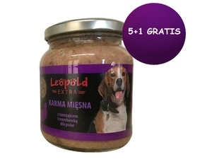 Leopold krmivo pro psy s kuřecím a mrkvovým masem 6x300g