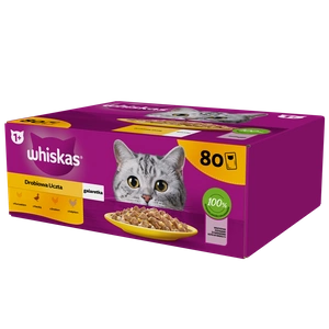 WHISKAS Adult sáček 80 x 85 g Drůbeží hostina