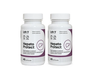 LAB-V Hepato Protect – Podpora funkce jater pro psy a kočky 2x45 kapslí