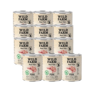 WILD FARM Pate Pork 12x800g bezlepkové krmivo pro psy