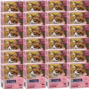 Bozita Cat kousky jelly s s mletým hovězím masem Tetrapak 24x370g