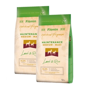FITMIN Medium Maxi Maintenance Lamb&amp;Rice 2x12kg