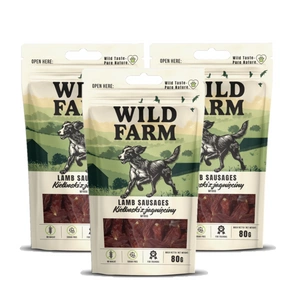 WILD FARM jehněčí klobásky 3x80g pamlsek pro psy
