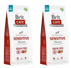 BRIT CARE Bezobilné Sensitive Venison 2x12kg