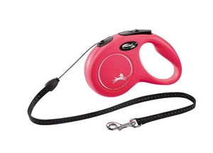FLEXI New Classic vodítko červené S 5m do 12kg - lanko