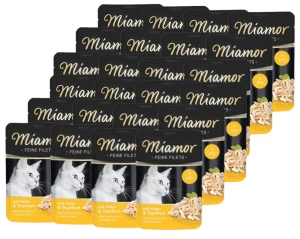 Miamor Feine Filets - mokré krmivo pro kočky kuřecí filety s tuňákem 24x100g