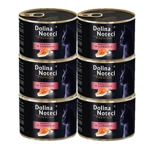 Dolina Noteci Prémiové krmivo pro kočky bohaté na lososa 6x185g