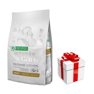 NATURES PROTECTION Superior Care White Dogs Adult 1,5kg + překvapení pro vašeho psa ZDARMA