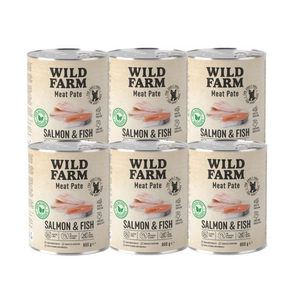 WILD FARM Pate Salmon&Fish 6x800g bezlepkové krmivo pro psy