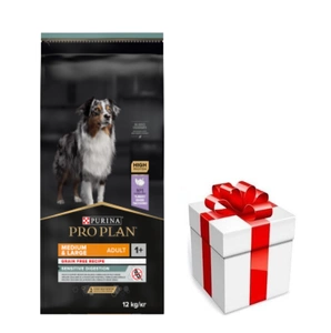 Purina Pro Plan Adult Medium Large Sensitive Digestion OPTIDigest 12kg + PŘEKVAPENÍ ZDARMA !!!