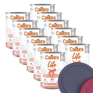 CALIBRA Dog Life Puppy & Junior Lamb with rice 12x400g + víčko na plechovku ZDARMA