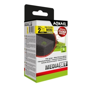 AQUAEL filtrační vložka z houby Fan Mini Plus MediaSet - 2 ks