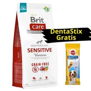 Brit Care Sensitive Venison & Potato 12kg + DentaStix GRATIS