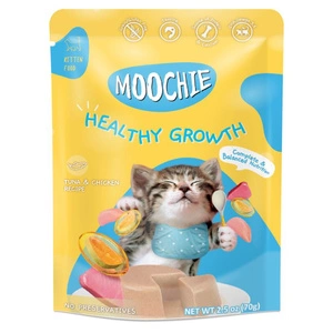 MOOCHIE KITTEN Zdravý růst Tuňák a kuře 70g
