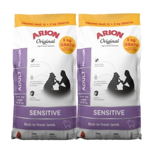 ARION Original Sensitive Adult Medium 2x(12+3kg)