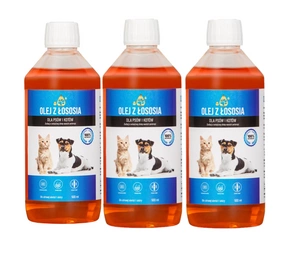 LAB V Lososový olej pro psy a kočky 3x500ml