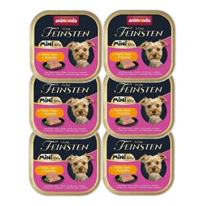 ANIMONDA Vom Feinsten mini adult  kuře/husí maso/petržel 6x100g