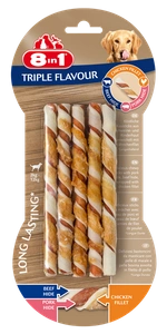 8in1 Triple Flavour Twisted Sticks 10 ks