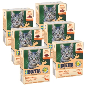 BOZITA Cat Jehněčí v omáčce 6x370g