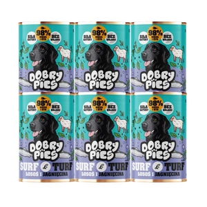 Dobry Pies Losos a jehněčí maso 6x400g