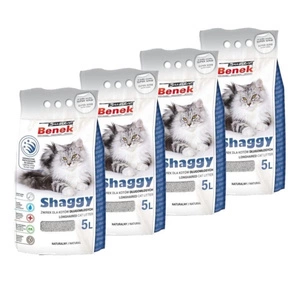 SUPER BENEK Shaggy Litter - Podestýlka pro dlouhosrsté kočky 4x5L