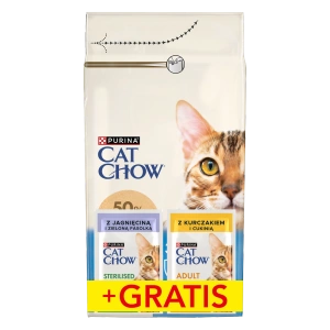 PURINA Cat Chow 3v1 Krůtí bohaté krmivo 1,5kg + 2 sáčky ZDARMA
