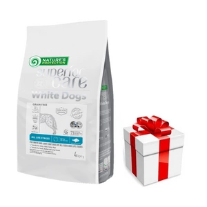 Nature's Protection Superior Care White Dogs Grain Free White Fish All Sizes and Life Stages 4kg + překvapení pro vašeho psa ZDARMA