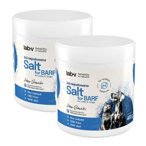 Lab-v Nejodizovaná sůl – Podporuje rovnováhu elektrolytů a hydrataci 2x400g