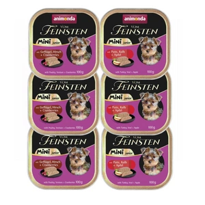 ANIMONDA Vom Feinsten mini junior MIX příchutí 6x100g
