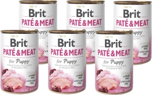 BRIT PATE &amp; MEAT PUPPY 6x400g