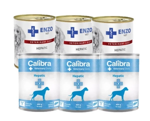 Calibra VD Dog Hepatic 6x400g + ENZO VET Hepatic 6x400g