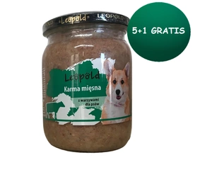 Leopold masové krmivo se zeleninou pro psy 6x500g