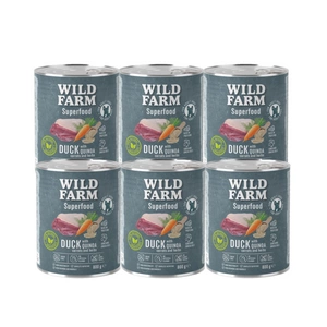WILD FARM Superfood Duck (Kachna s quinoou, mrkví a bylinkami) 6x800g krmivo pro psy bez obilovin