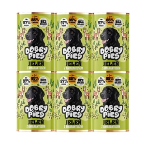 Dobry Pies Jelen s amarantem 6x400g