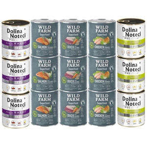 Dolina Noteci PREMIUM + WILD FARM Superfood Mix příchutě 30x800g