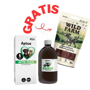 Aptus Apto-Flex 500ml + WILD FARM jehněčí klobásky 80 g GRATIS
