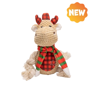 UNIQ PETS PLUSH TOY FOR DOGS SQUEAKIES Rudolf with squeaker 27x12x12cm