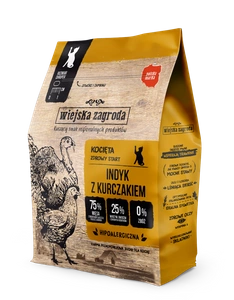 WIEJSKA ZAGRODA Krůta s kuřetem pro koťata 400g