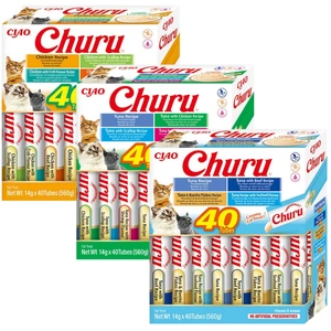 INABA Churu pro kočky – Mix chutí 3x(40x14g)