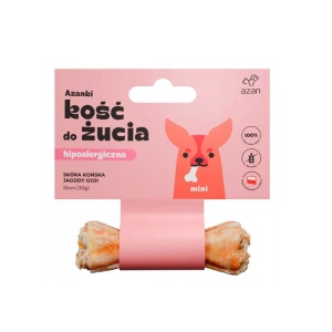 AZANKI Žvýkací kost z jelení kůže - MINI 10 cm