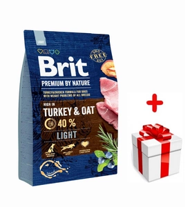 Brit Premium By Nature Light 3kg + Překvapení pro psa
