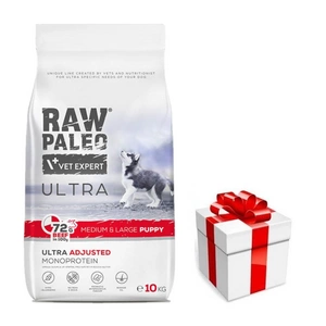Vetexpert Raw Paleo Ultra Beef Adult Medium/ Large 10kg + překvapení pro vašeho psa ZDARMA