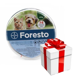 BAYER Foresto obojek pro psy a kočky do 8 kg + překvapení pro psa ZDARMA!!!